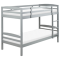 Beliani - REGAT - Stapelbed - Grijs - 90 x 200 - Grenenhout