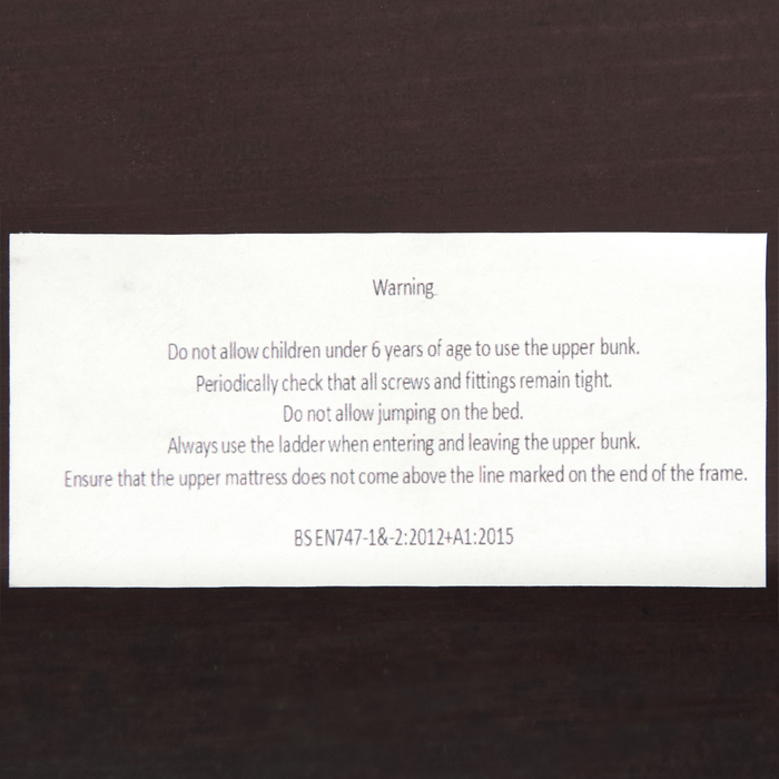 Beliani - REGAT - Stapelbed - Donkerbruin - 90 x 200 - Grenenhout