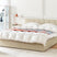 Beliani-DREUX-Bed met opbergruimte-Beige-160 x 200 cm-Polyester