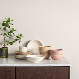 by fonQ Mixed Ceramics Kommen 4st. - Ø 15 cm - Dusty Rose