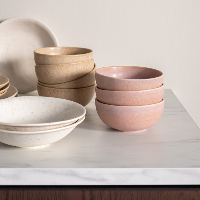 by fonQ Mixed Ceramics Pastaborden 4st. - Ø 22 cm - Crème