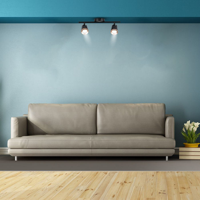 V-TAC VT-812-B-N LED wandlampen met dubbele kop - Zwart - IP20 -