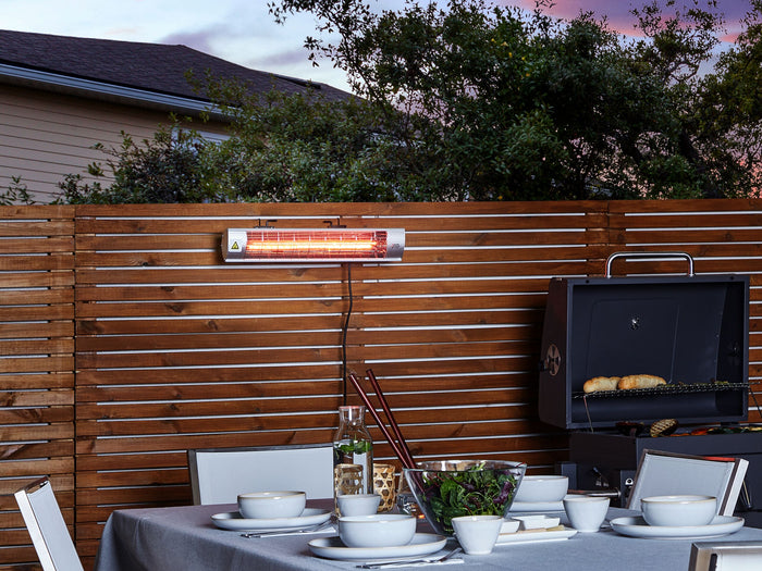 Beliani - BROMO - Terrasverwarmer - Zilver - Aluminium