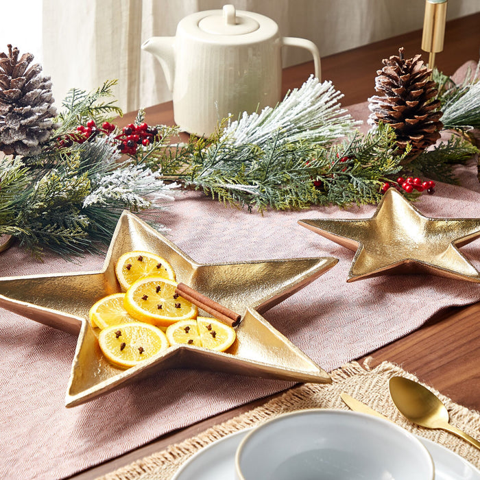 Beliani - BANTEN - Decoratieve schaal - Goud - Aluminium