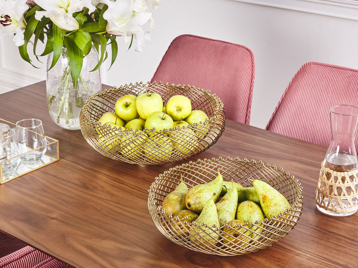 Beliani - BALIUNG - Decoratieve schalen set van 2 - Goud - IJzer