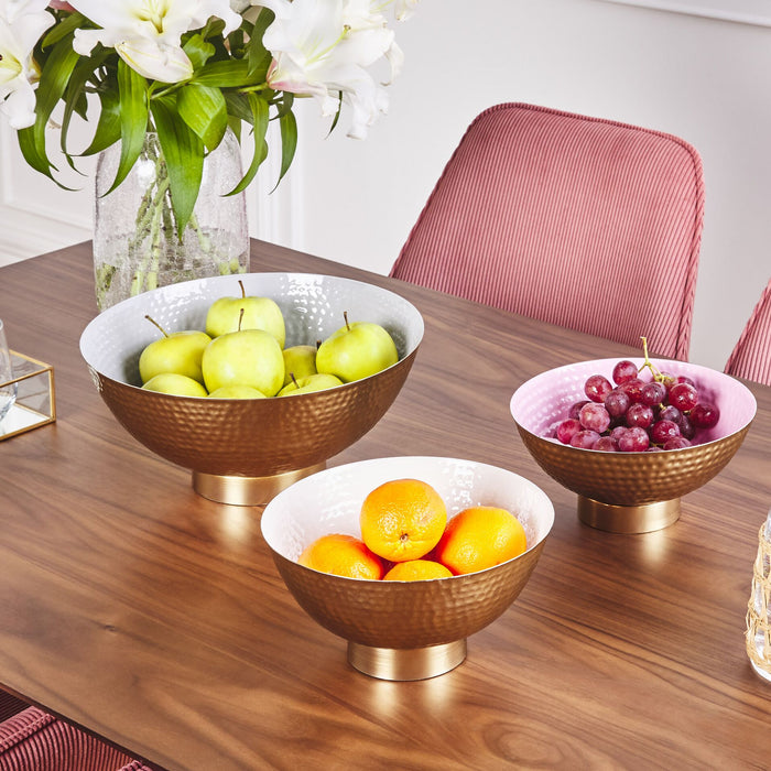 Beliani - BARU - Decoratieve schalen set van 3 - Goud - IJzer