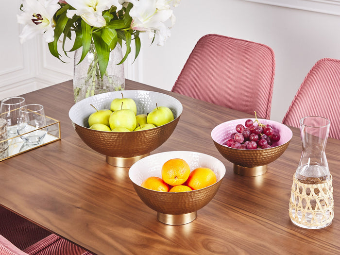 Beliani - BARU - Decoratieve schalen set van 3 - Goud - IJzer