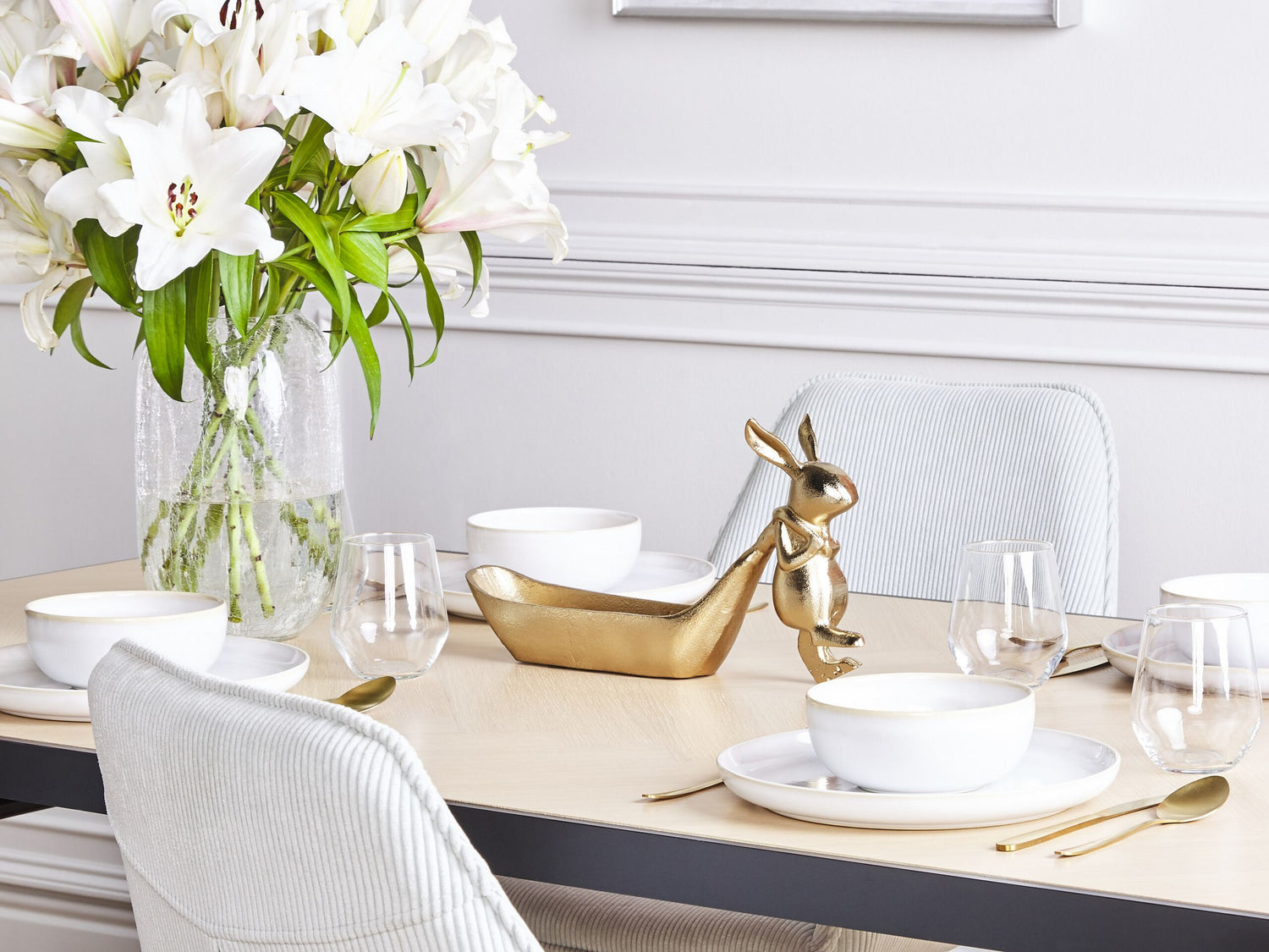 Beliani - PROGO - Decoratieve schaal - Goud - Aluminium