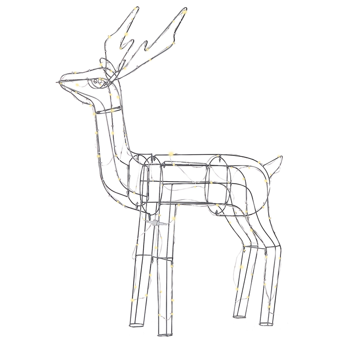 Beliani - LAUGAR - Kerstdecoratie - Zilver - IJzer