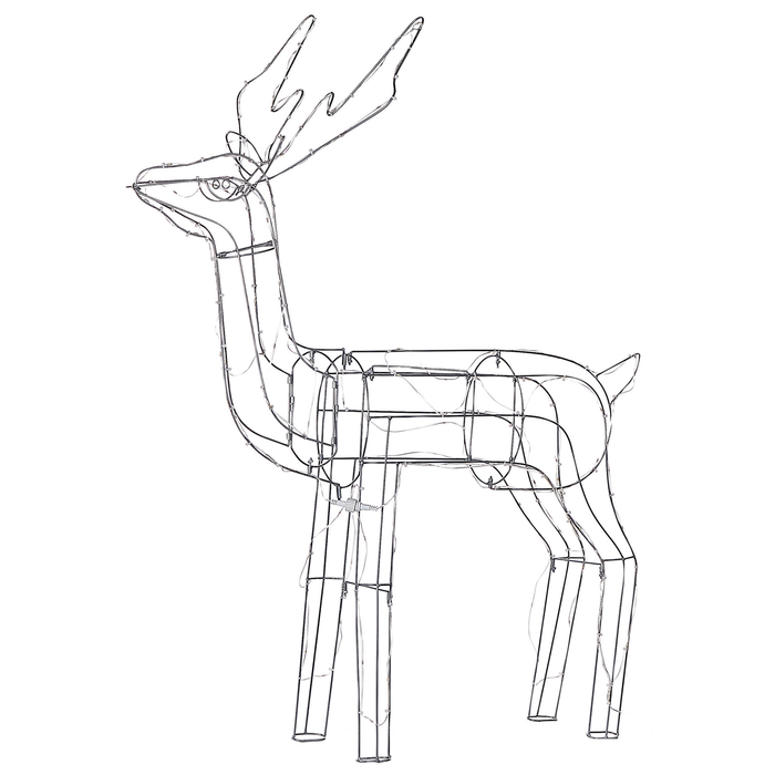 Beliani - LAUGAR - Kerstdecoratie - Zilver - IJzer