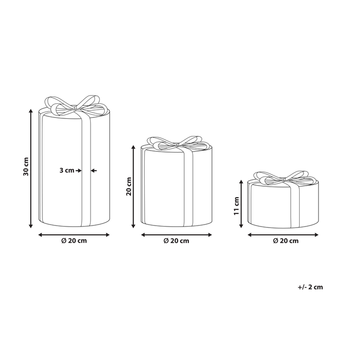 Beliani - GRIMSEY - Kerstdecoratie - Meerkleurig - IJzer