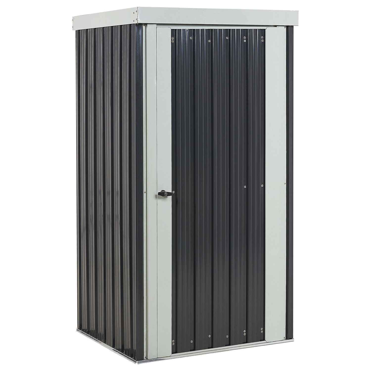 Beliani - UMBRIA - Tuinhuis - Grijs - Staal