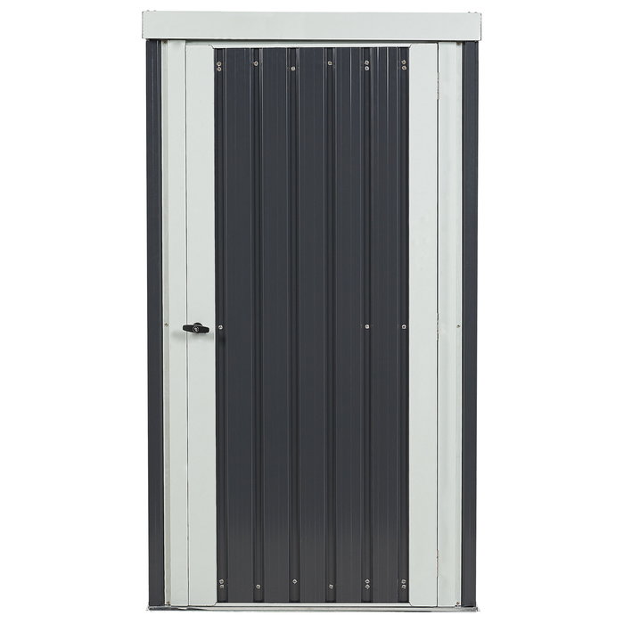 Beliani - UMBRIA - Tuinhuis - Grijs - Staal