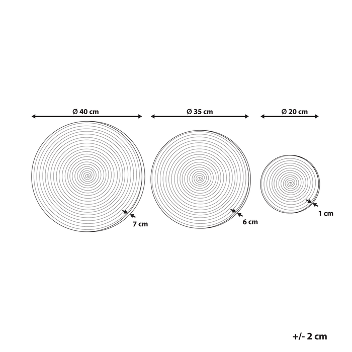 Beliani - CANTHO - Wanddecoratie - Naturel - Zeewier