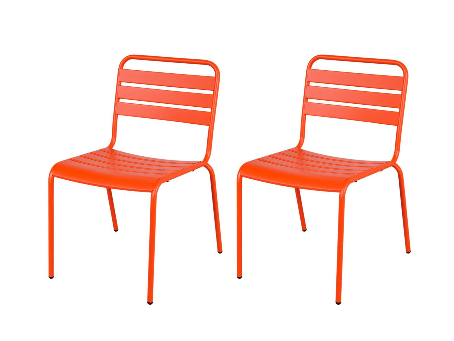 MaximaVida Max metalen tuinstoel oranje