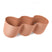 QUVIO Wand bloempot-trio plastic - Terracotta