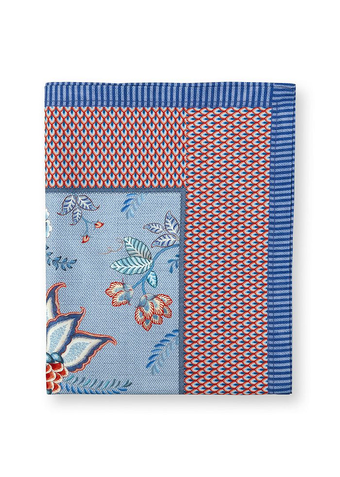Pip Studio Tafelloper - Blauw - Flower Festival - 50x150cm