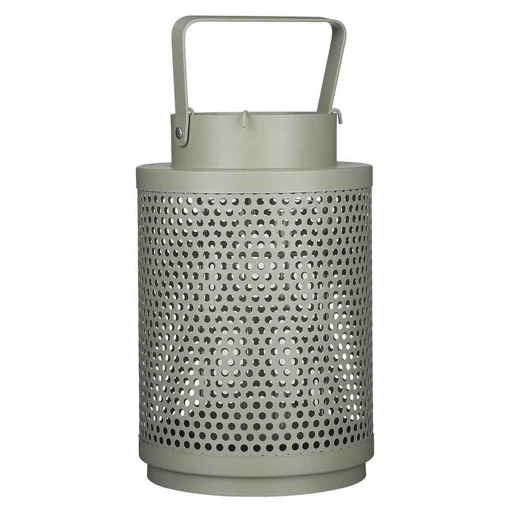 Mica Decorations Lantaarn - oud groen - windlicht - 25 x 16 cm
