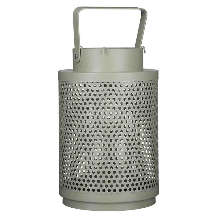 Mica Decorations Lantaarn - oud groen - windlicht - 25 x 16 cm