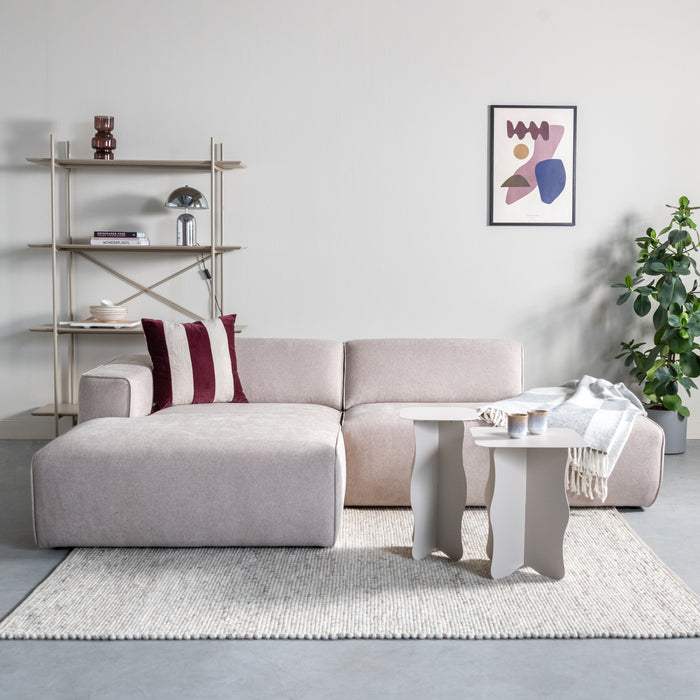 by fonQ Wiggle Bijzettafel 40 x 40 cm - Greige