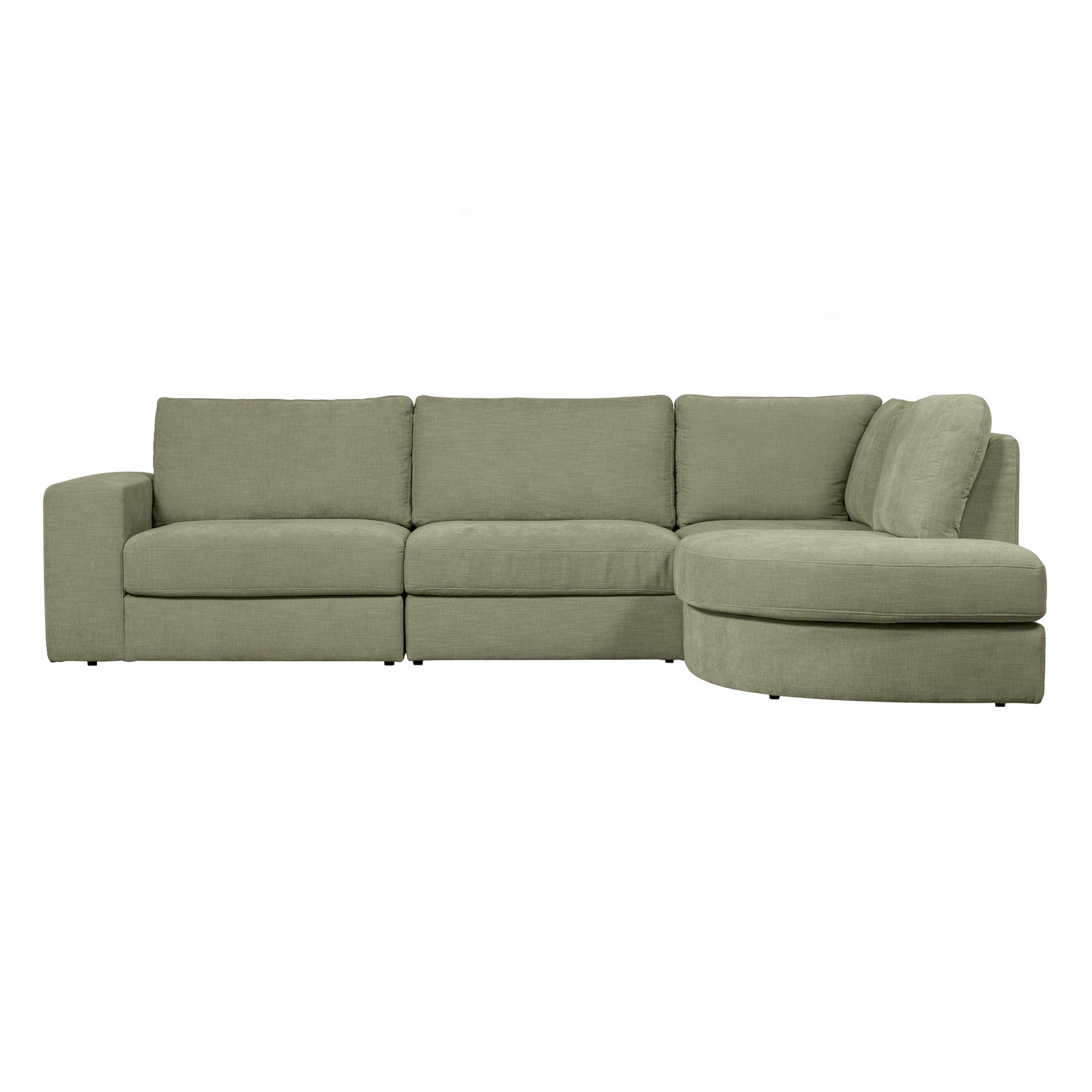 vtwonen Family Hoekbank Ronding Rechts - Groen