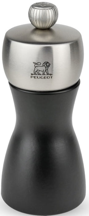 Peugeot Fidji zoutmolen 12 cm - mat zwart - beukenhout