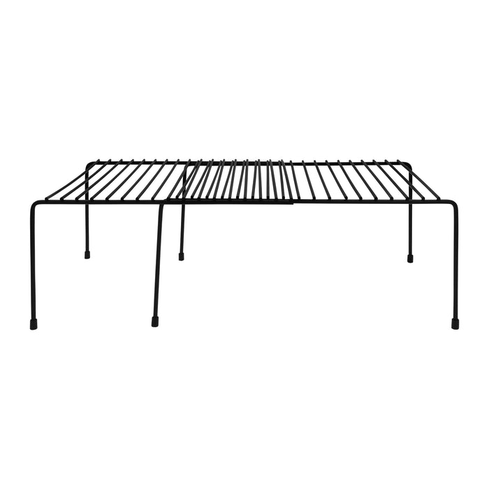 QUVIO Uitschuifbaar keukenkast organizer - Metaal - Zwart