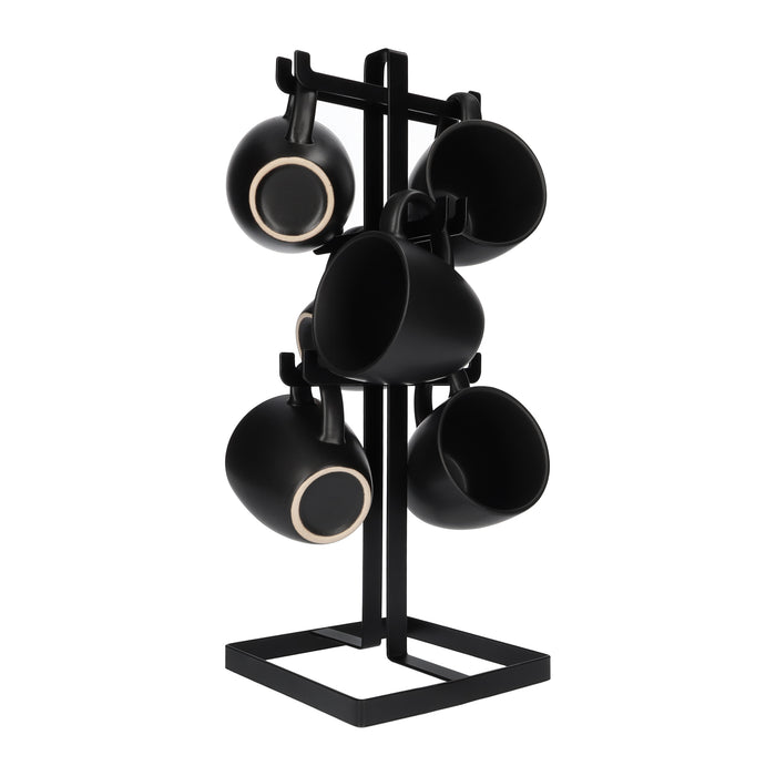 QUVIO Mokken houder - Metaal - Zwart