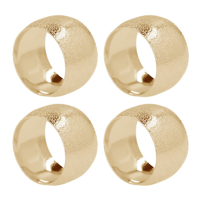 QUVIO Servetringen - set van 4 - Goud