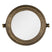 Clayre & Eef Spiegel  Ø 25 cm Goudkleurig Ijzer Glas Wandspiegel