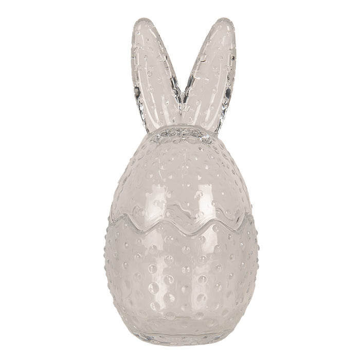 Clayre & Eef Glazen potje Ø 8x17 cm Transparant Glas