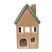 Clayre & Eef Waxinelichthouder Huis 15 cm Bruin Porselein