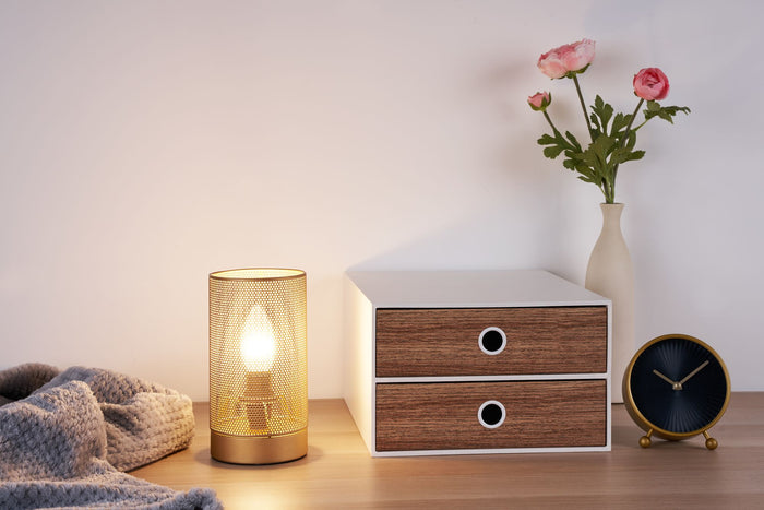 Pauleen Golden Mesh Tafellamp - Goud