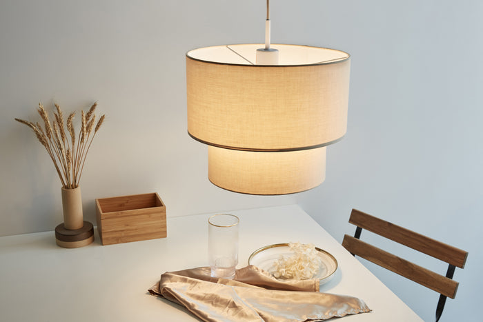Pauleen Soft Shine Hanglamp - 129cm - 20W - Beige