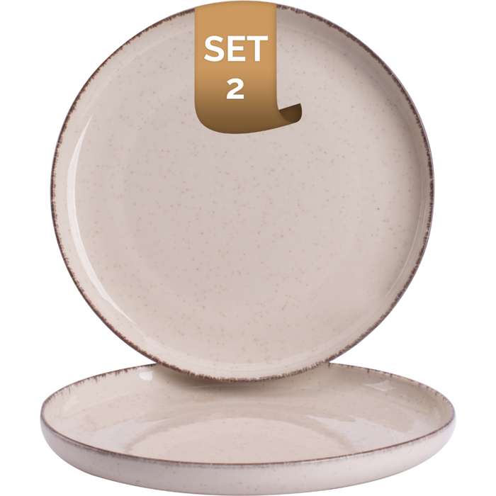 Palmer Bord Antigo 19 cm Crème Porselein 2 stuks