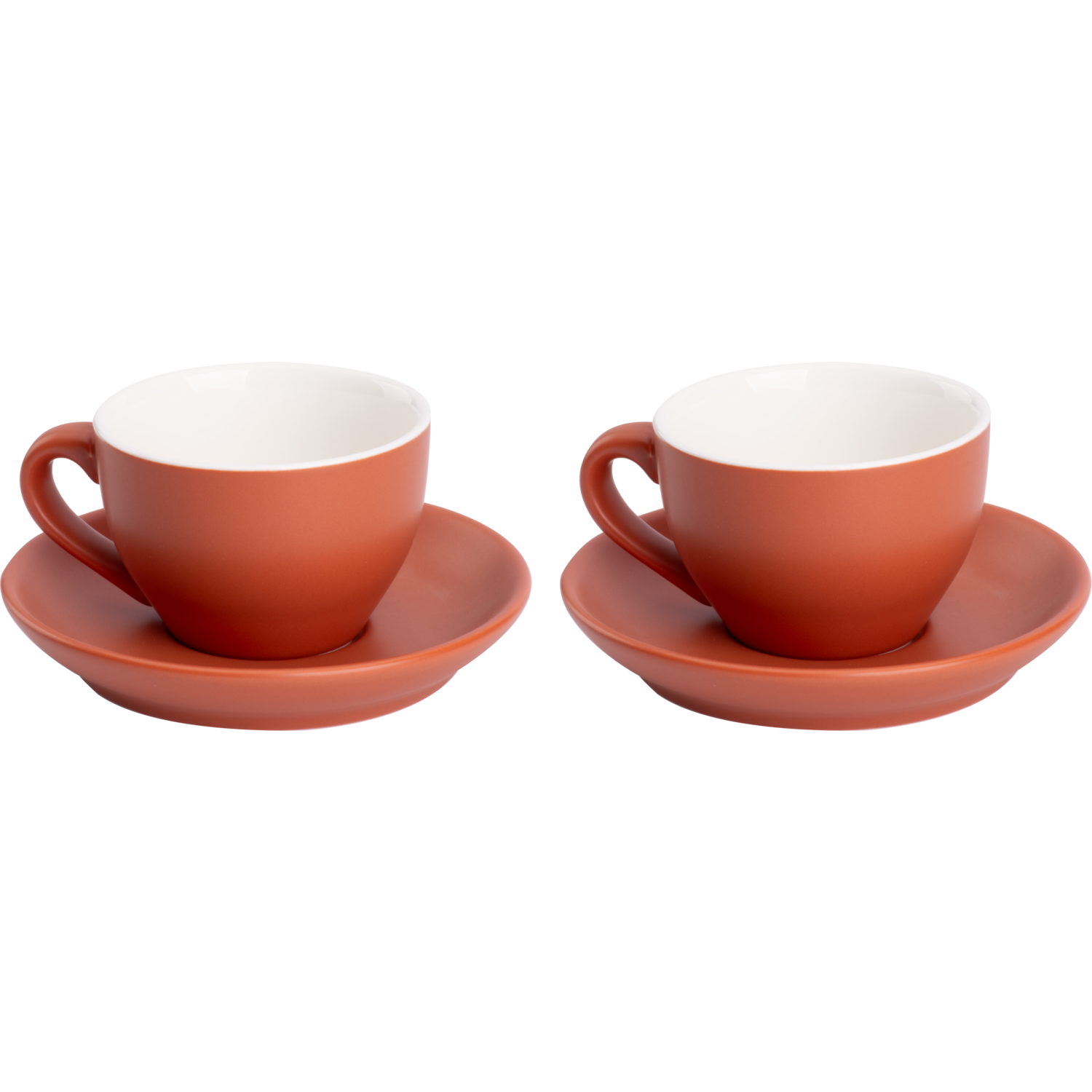 Palmer Cappuccinokop en schotel Colors 18 cl 14 cm Bruin 2 stuk(s)