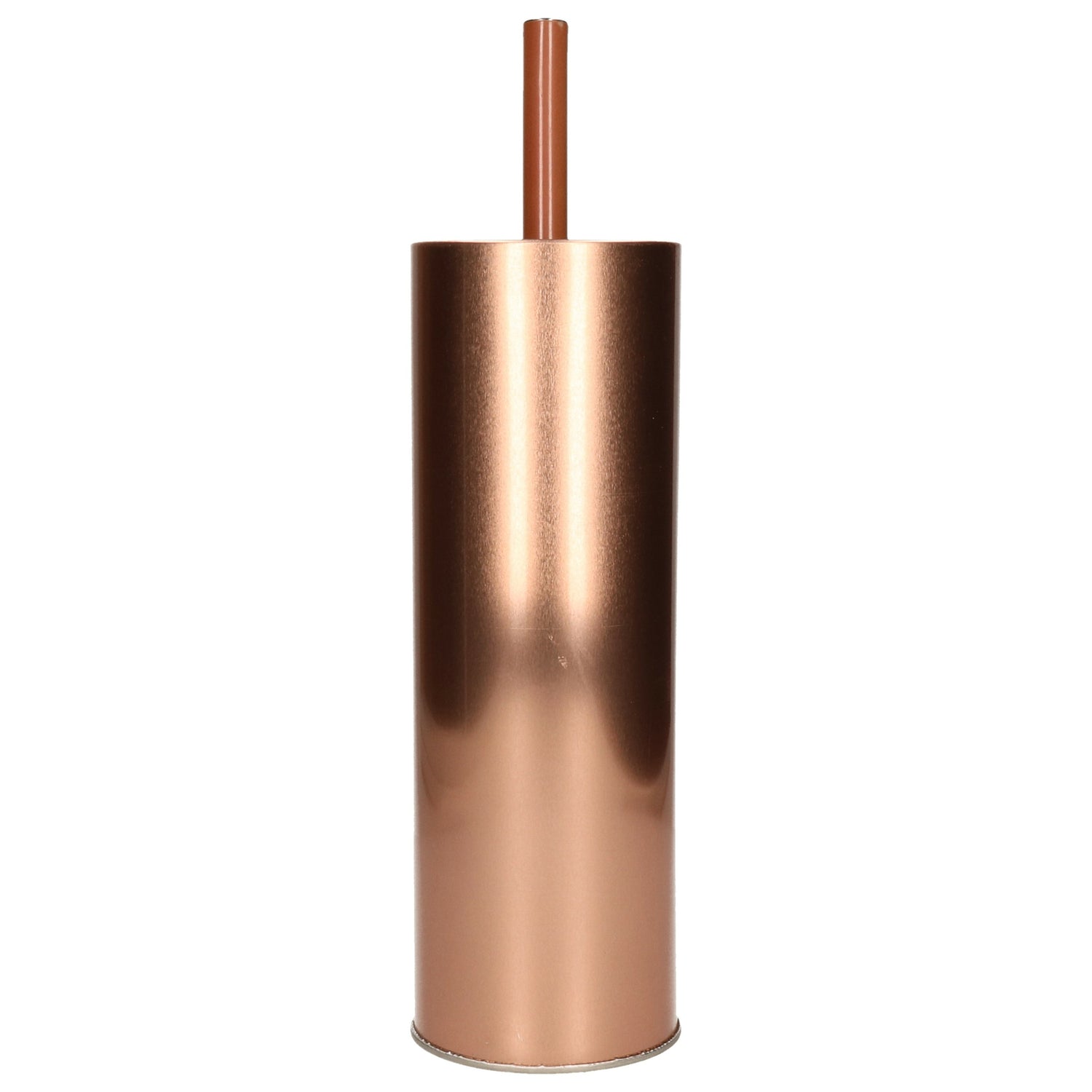 MSV Toilet|wc-borstel in houder Kyoto - metaal - koper kleur - 27 cm