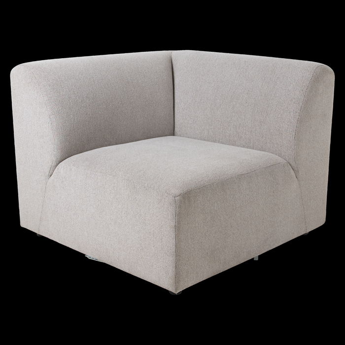 HKliving Jax Bank Element - Hoekstuk Links - Geweven Stof - Naturel Melange