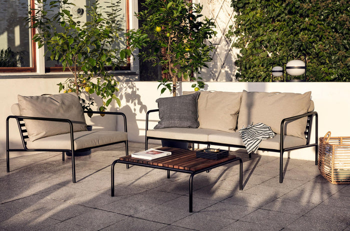 Avon salontafel thermo ash frame zwart