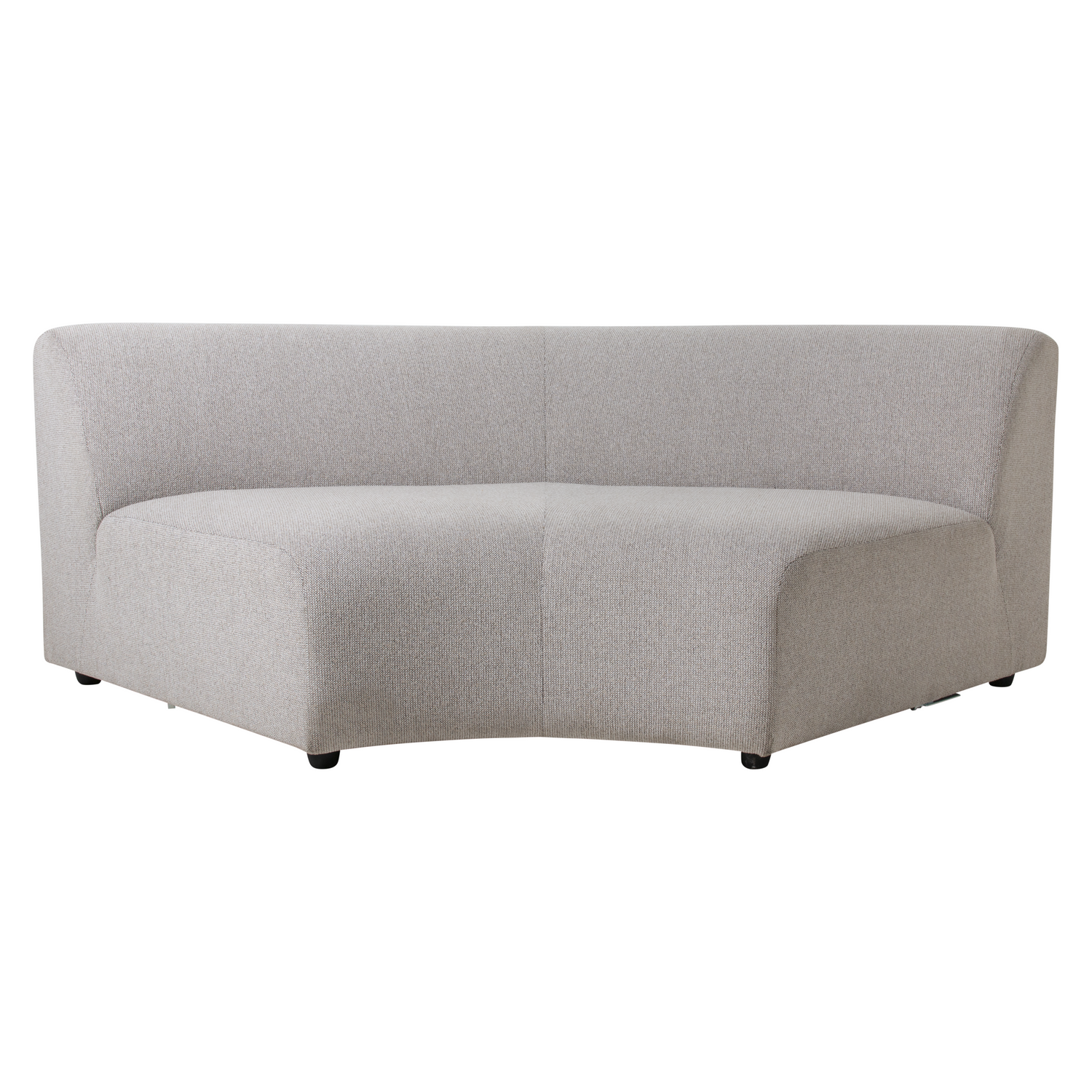 HKliving Jax Bank Element - Middenstuk Rond - Geweven Stof - Naturel Melange