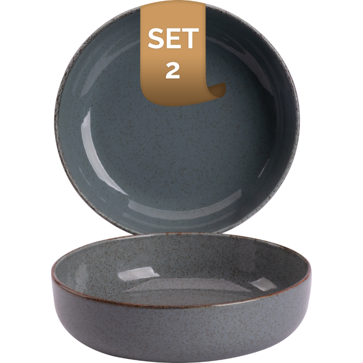 Palmer Schaal Antigo 15 cm 47 cl Blauw Porselein 2 stuks