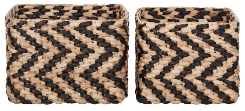 MUST Living Basket MUST Living square, set of 2,21xØ25 cm | 22xØ30 cm