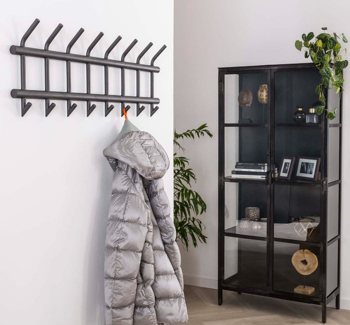 AnLi Style Garderobe 8 haaks breed ronde buis