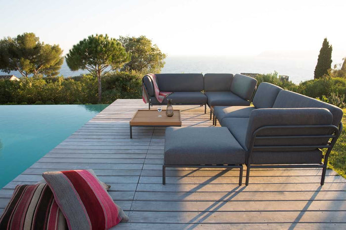 Level salontafel 81x81 Dark grey