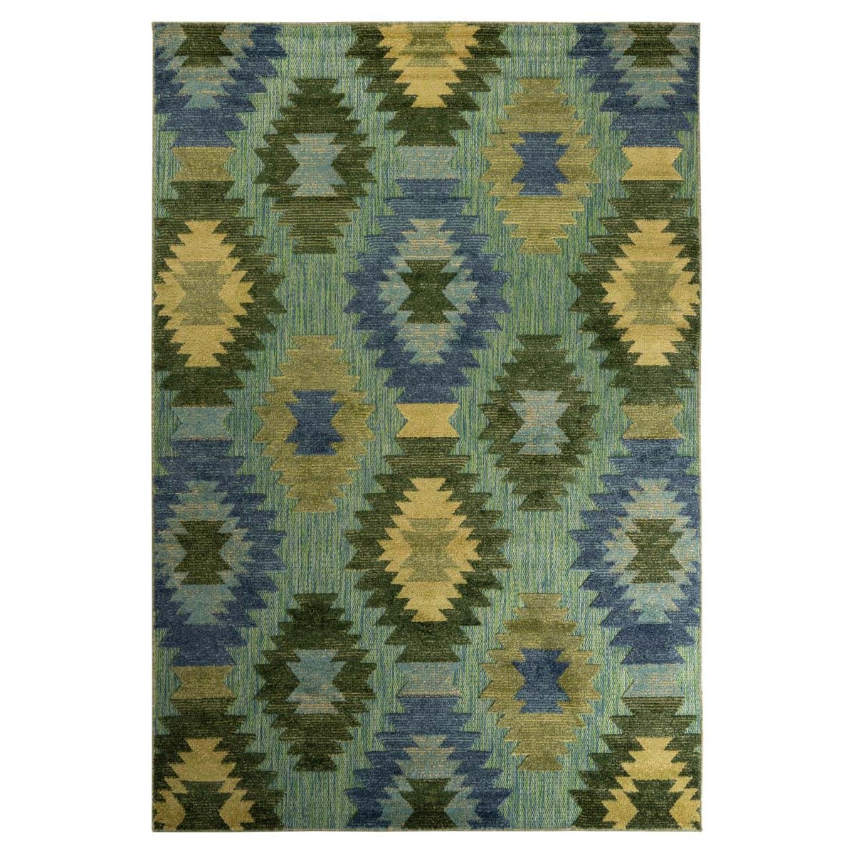 Boho&me Buitenkleed aztek - Verano blauw|groen - 80x150 cm