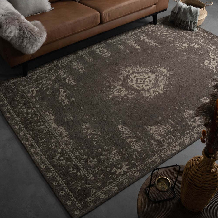 Heritaged Vintage vloerkleed Nomad - grijs|taupe - 200x290 cm