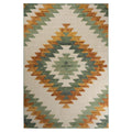 Boho&me Buitenkleed ruit aztek - Verano groen|terra - 80x150 cm