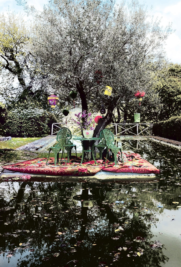 Industry Garden tuintafel 70 wit