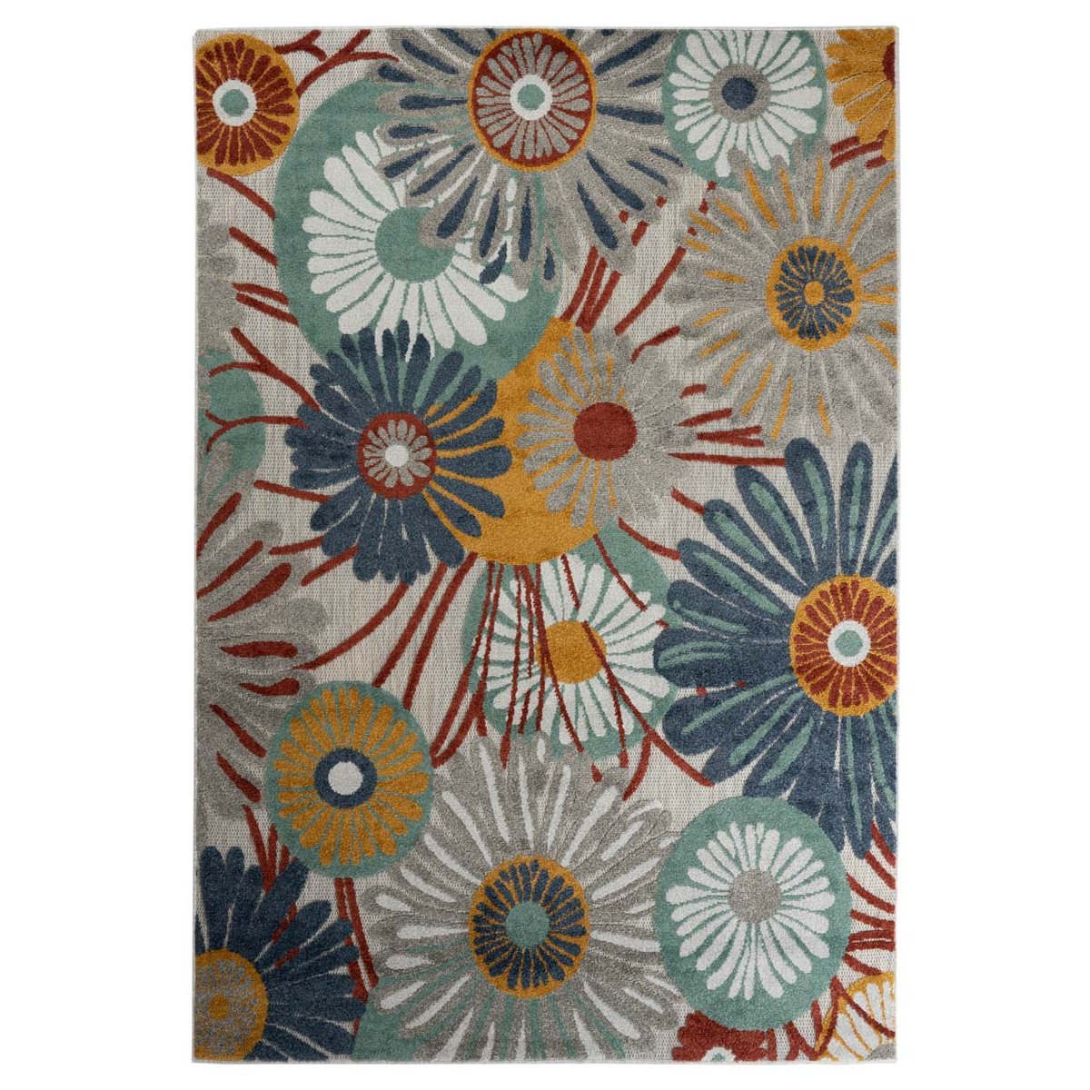 Boho&me Buitenkleed bloemen - Verano multi - 160x240 cm