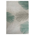 Boho&me Buitenkleed palmbladeren - Verano grijs|mint - 80x150 cm